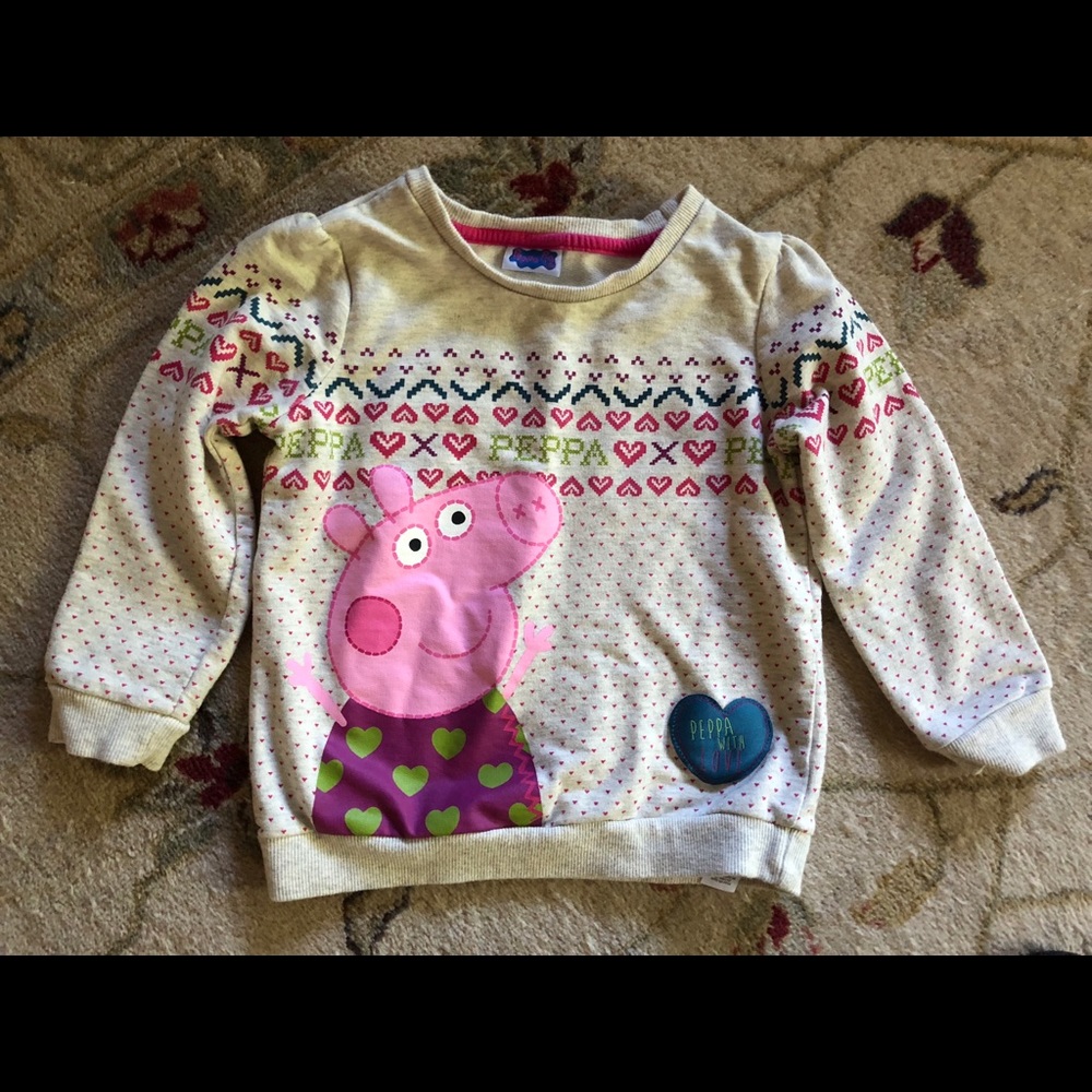Peppa Pig sweater/ sweatshirt size 4-5